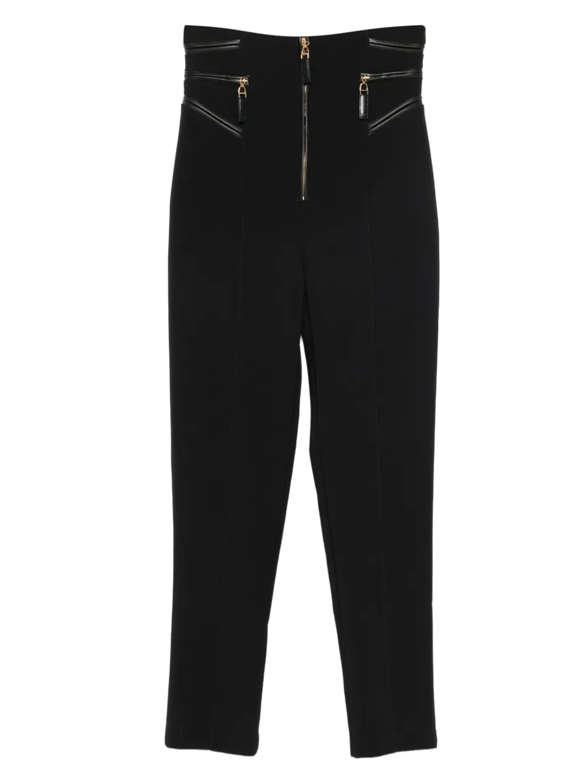 Elisabetta Franchi ジップファスニング トリムディテール パンツ - 画像1