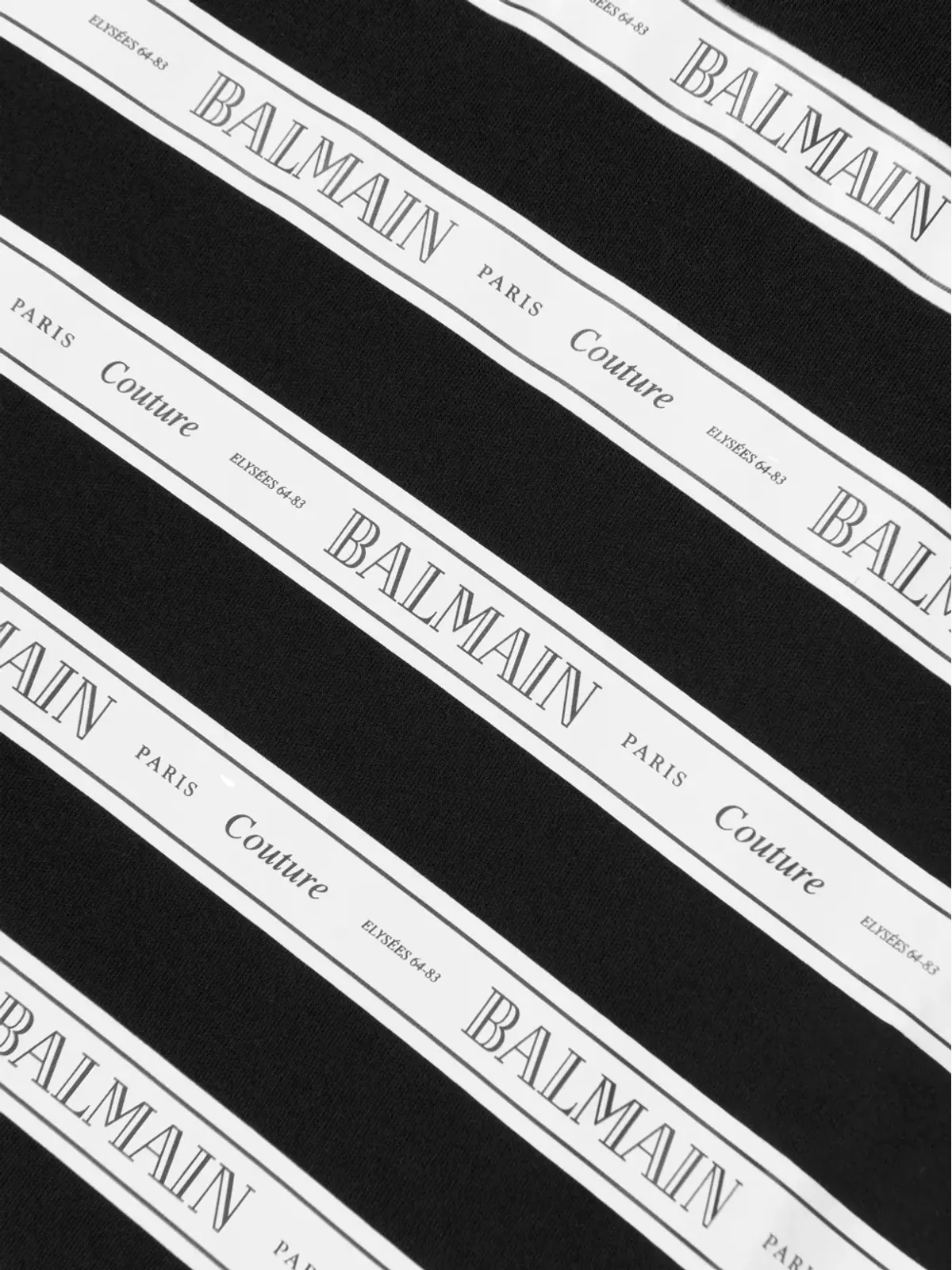 Balmain Kids stripe top - Black - 画像3