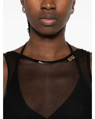 Elisabetta Franchi ノースリーブ ボディスーツ - ブラック - サムネイル5