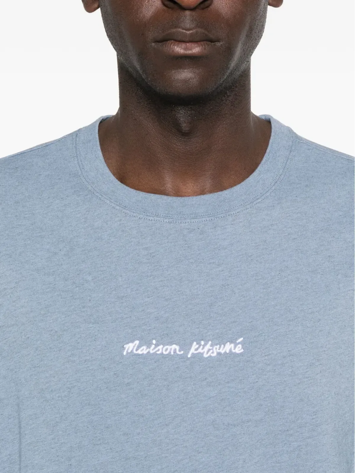 Maison Kitsuné 刺繍ロゴ入りコットンTシャツ - 画像4