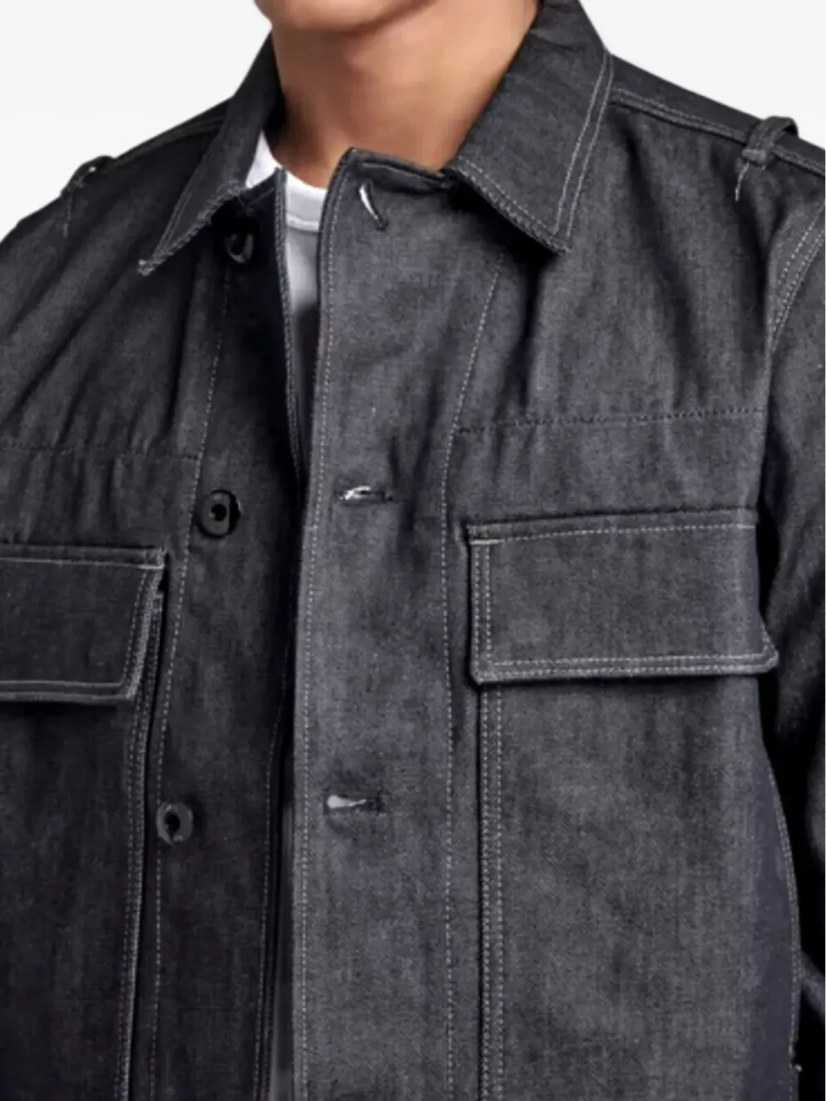 G-Star RAW ユーティリティ フラップポケット デニムジャケット - 画像5