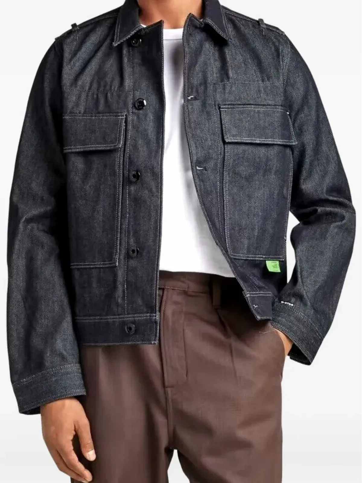 G-Star RAW ユーティリティ フラップポケット デニムジャケット - 画像2