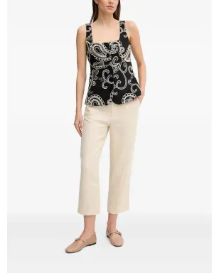 Pedro Del Hierro クロップドリネンパンツ - サムネイル2