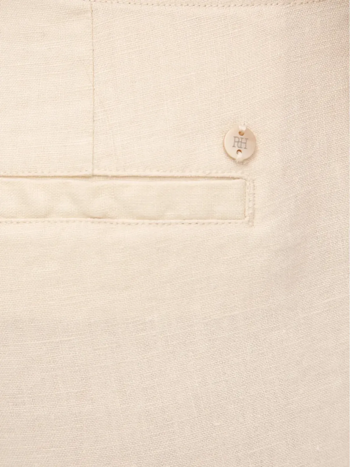 Pedro Del Hierro クロップドリネンパンツ - 画像4