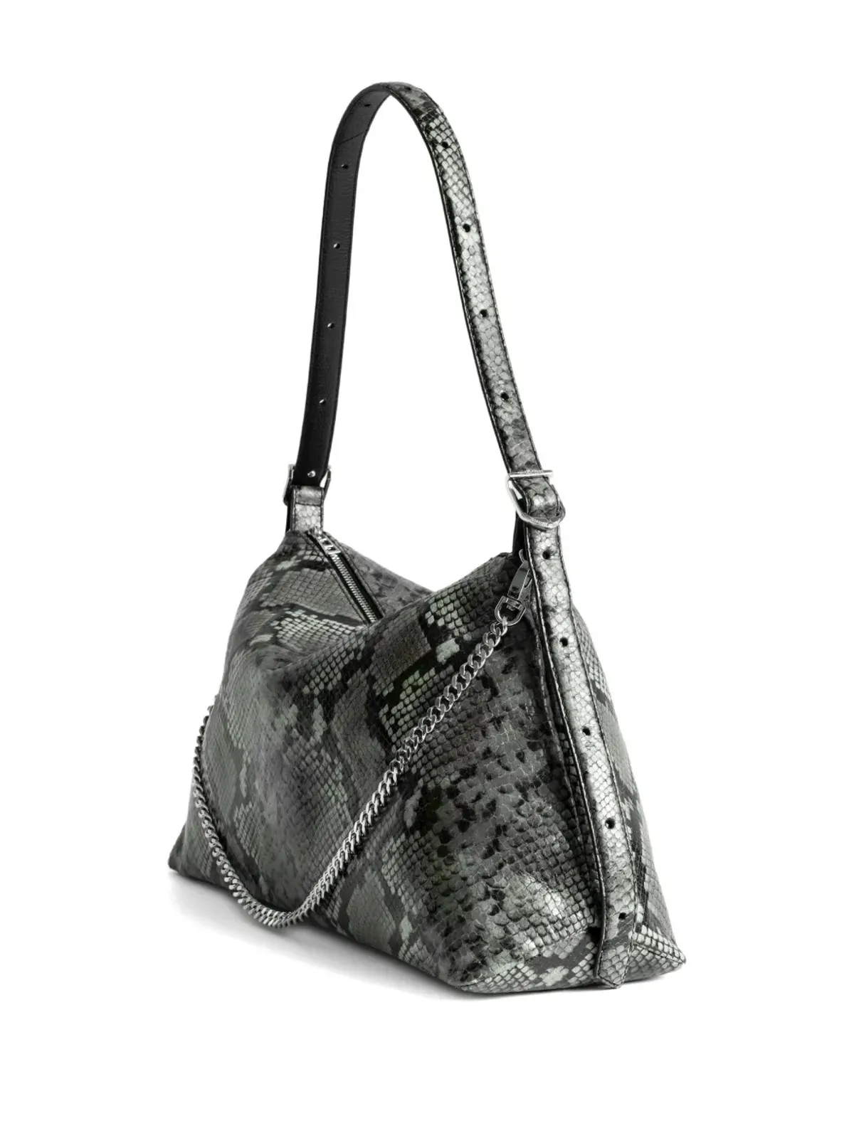 Zadig&Voltaire ジム・ワイルド パイソン風ショルダーバッグ - 画像3
