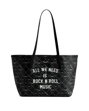 Zadig&Voltaire Zモノグラム ロックンロール トートバッグ - ブラック - サムネイル1