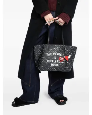 Zadig&Voltaire Zモノグラム ロックンロール トートバッグ - ブラック - サムネイル2