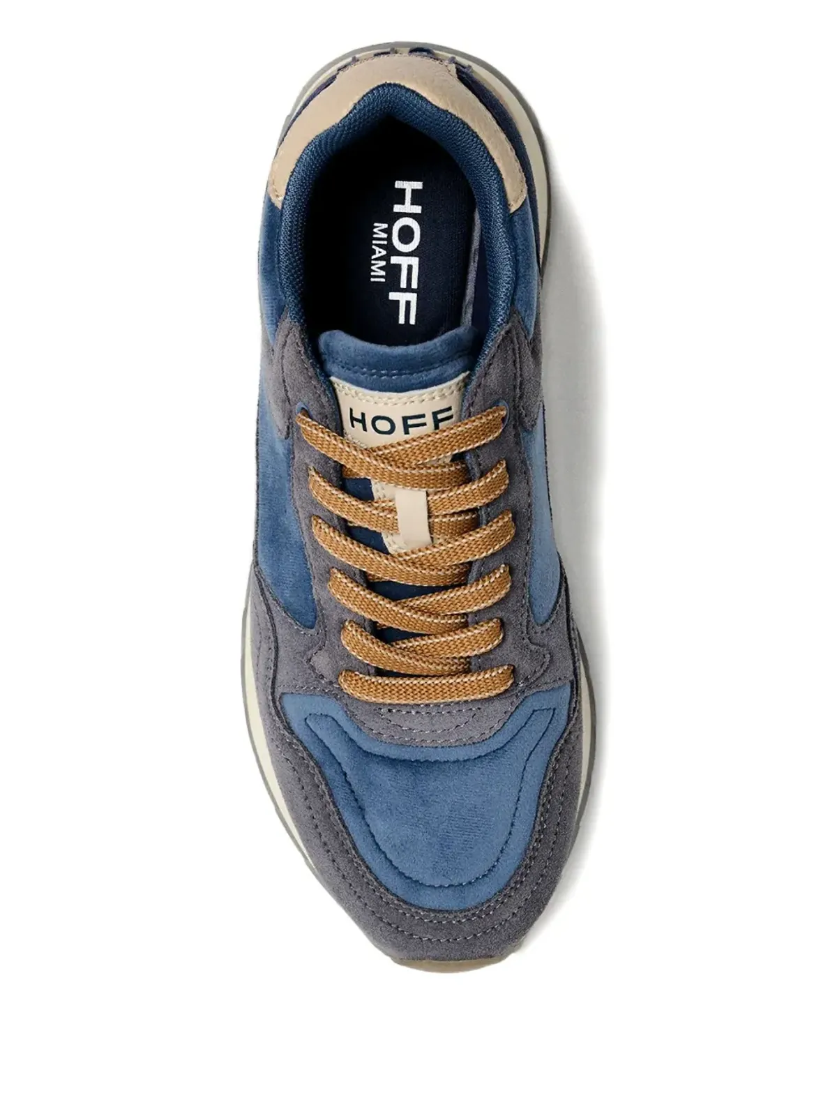 Hoff パネルデザインのレースアップスニーカー ブルー - 画像3