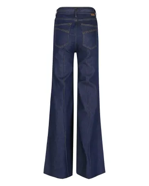 ZIMMERMANN belted-embellishment panel denim jeans - Blue - サムネイル2