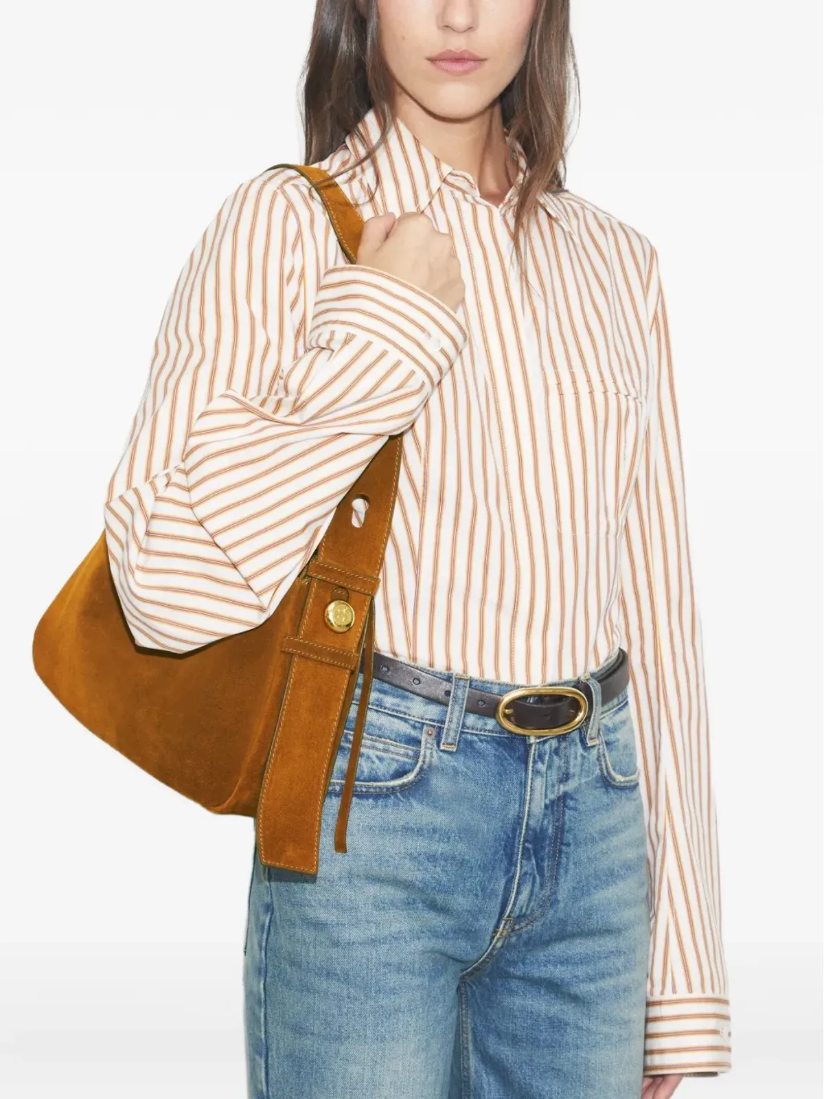 Tory Burch ロミー スエード ショルダーバッグ - ブラウン - 画像2