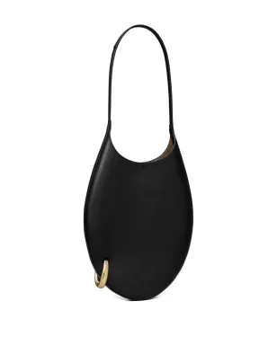Tory Burch 小さめパンチングディテール付きレザーショルダーバッグ - ブラック - サムネイル2