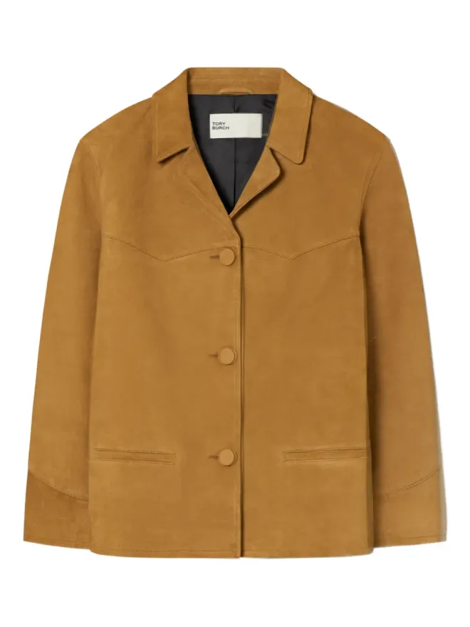 Tory Burch Tory Burch シングルブレストスエードブレザーの商品画像