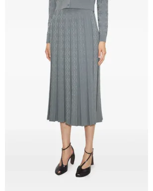 Tory Burch Tモノグラム ミディプリーツスカート - サムネイル4