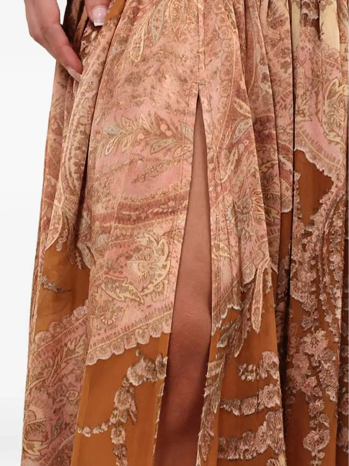 ZIMMERMANN メメント バーンアウト ペイズリースリット マキシスカート - 画像2