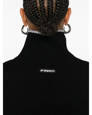 PINKO ハイネック クロップドセーター ブラック - サムネイル5