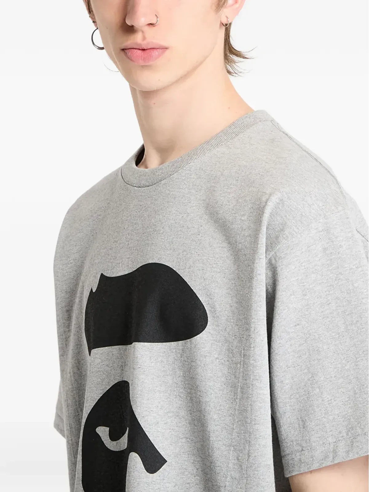 A BATHING APE® グラフィックプリント コットン Tシャツ - グレー - 画像5