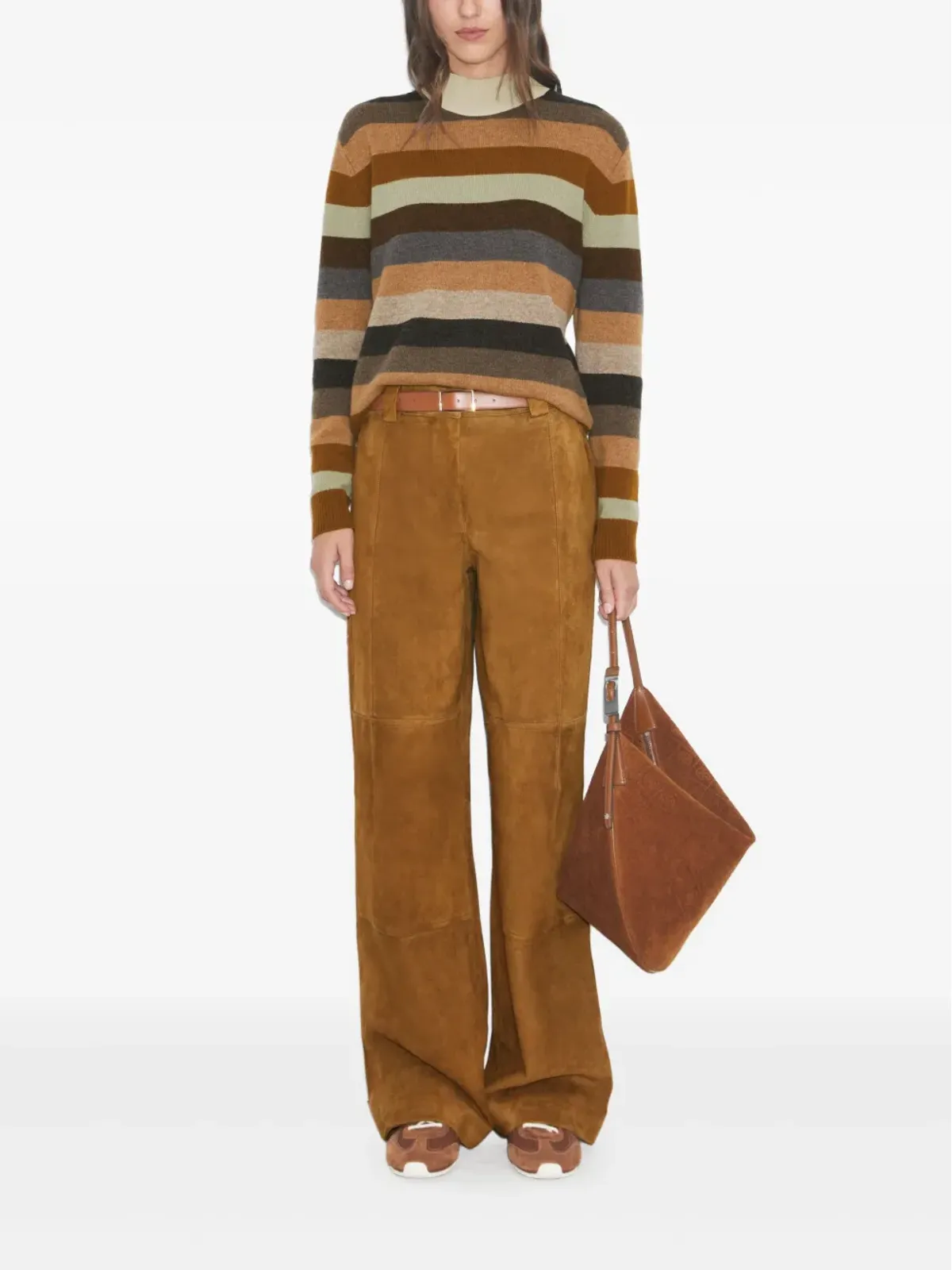Tory Burch スエード パネルドパンツ - 画像2