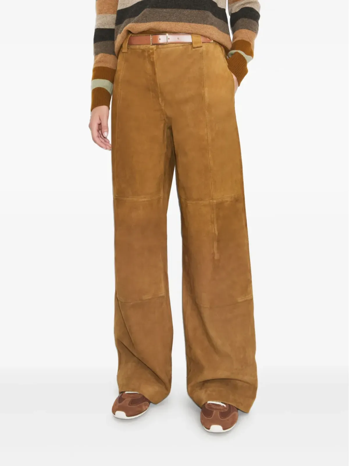 Tory Burch スエード パネルドパンツ - 画像4
