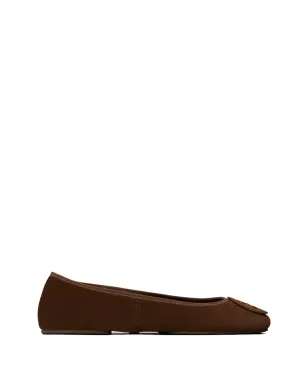 Tory Burch ロゴ入りスエード バレエフラット - サムネイル2