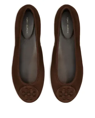 Tory Burch ロゴ入りスエード バレエフラット - サムネイル3