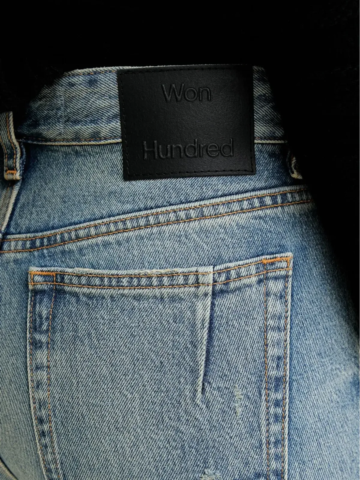 Won Hundred ロゴパッチジーンズ - 画像4