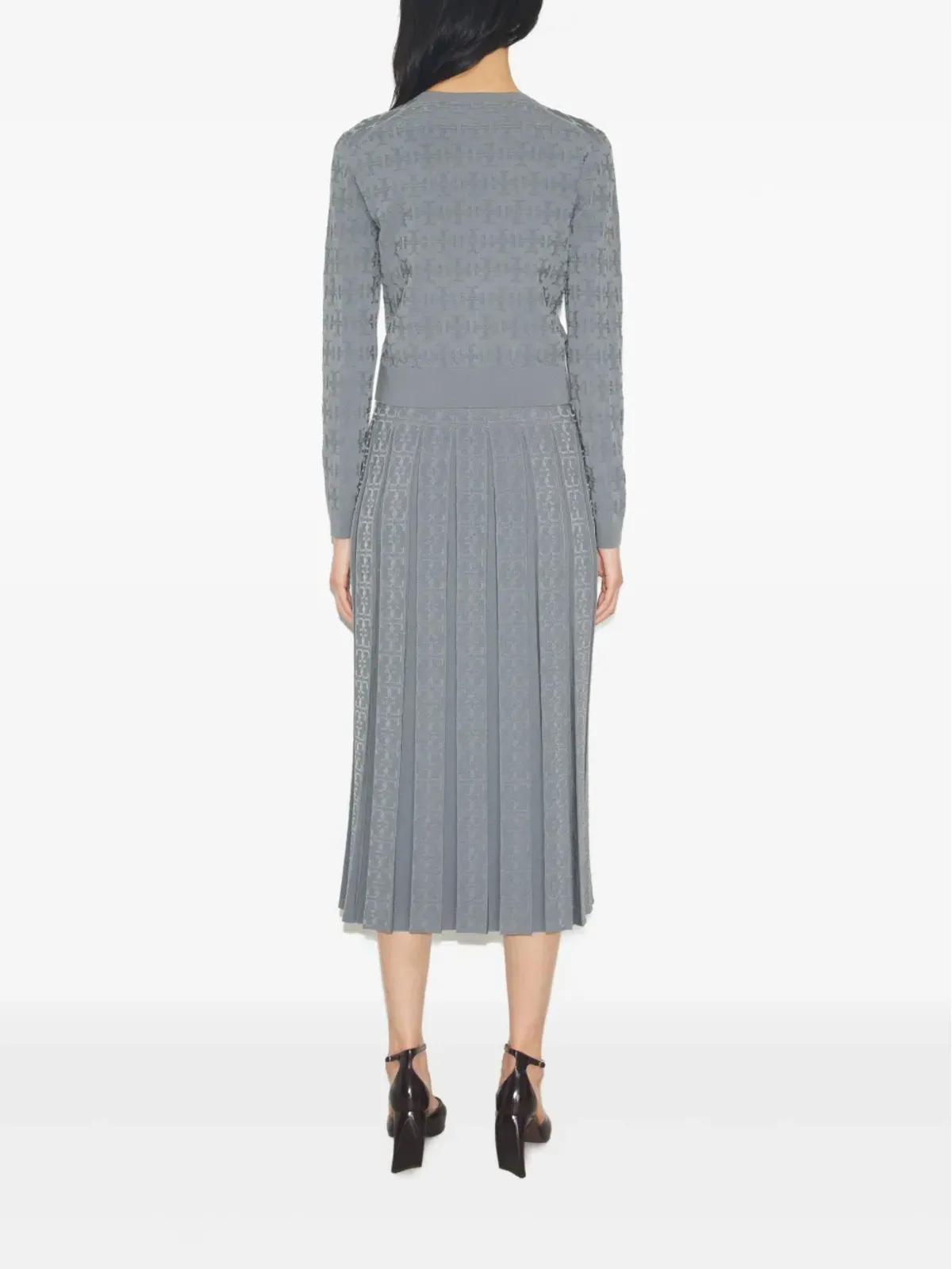 Tory Burch モノグラムジャカード カーディガン - 画像3