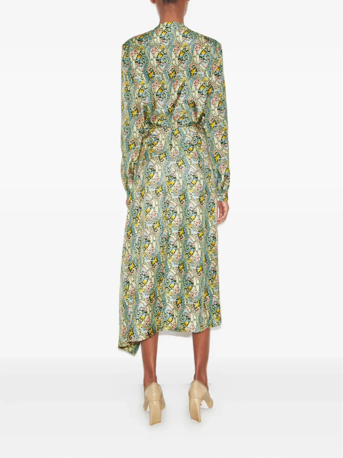 Tory Burch プリント柄アシンメトリースカート - 画像3