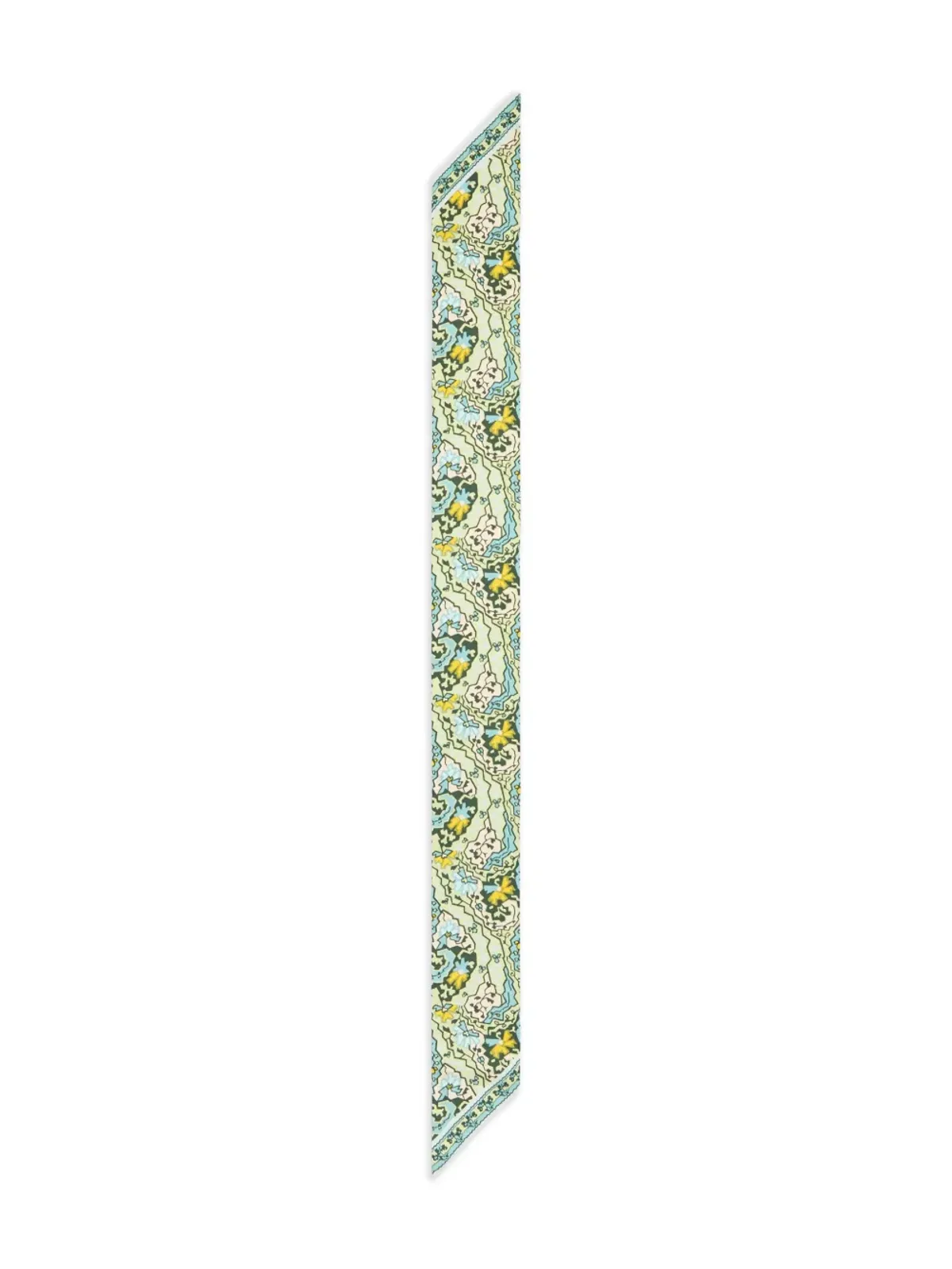 Tory Burch ペイズリー柄リボンタイ スカーフ（ブルー） - 画像2