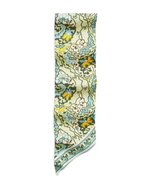 Tory Burch ペイズリー柄リボンタイ スカーフ（ブルー） - サムネイル3