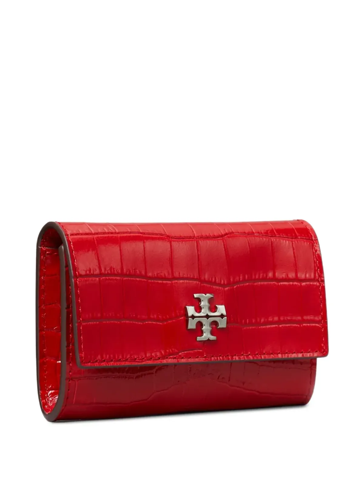 Tory Burch Kira クロコダイル型押しフラップ式ウォレット - 画像2