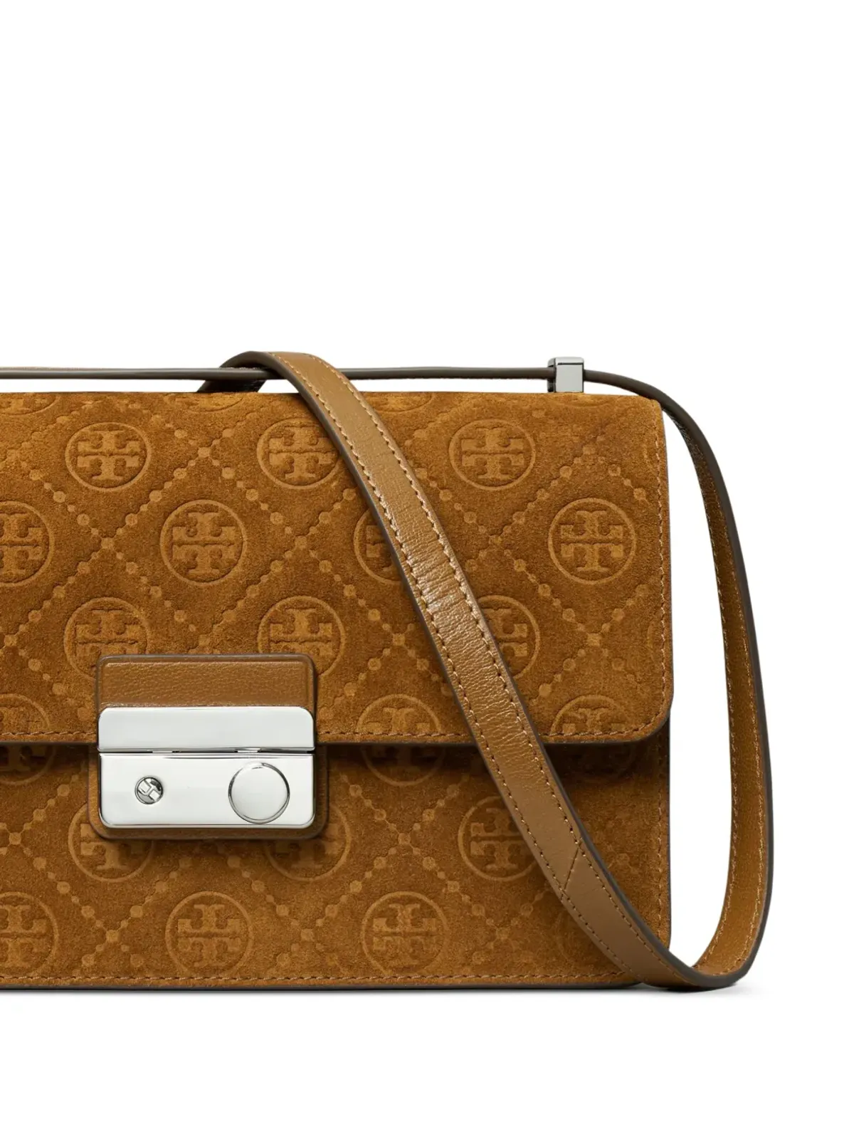 Tory Burch モノグラムスエードショルダーバッグ - 画像5