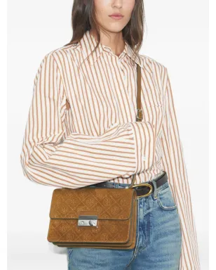 Tory Burch モノグラムスエードショルダーバッグ - サムネイル2