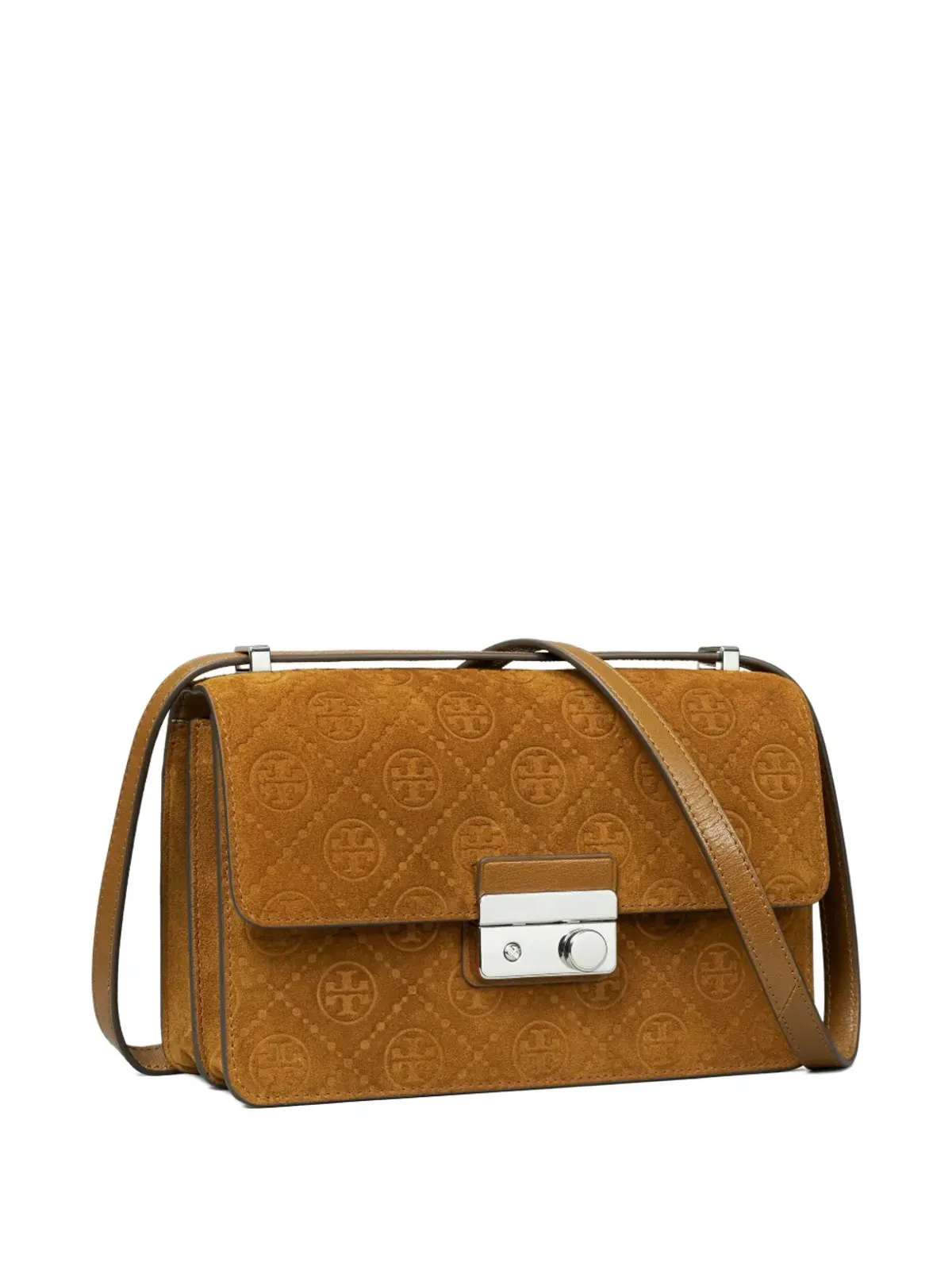 Tory Burch モノグラムスエードショルダーバッグ - 画像3