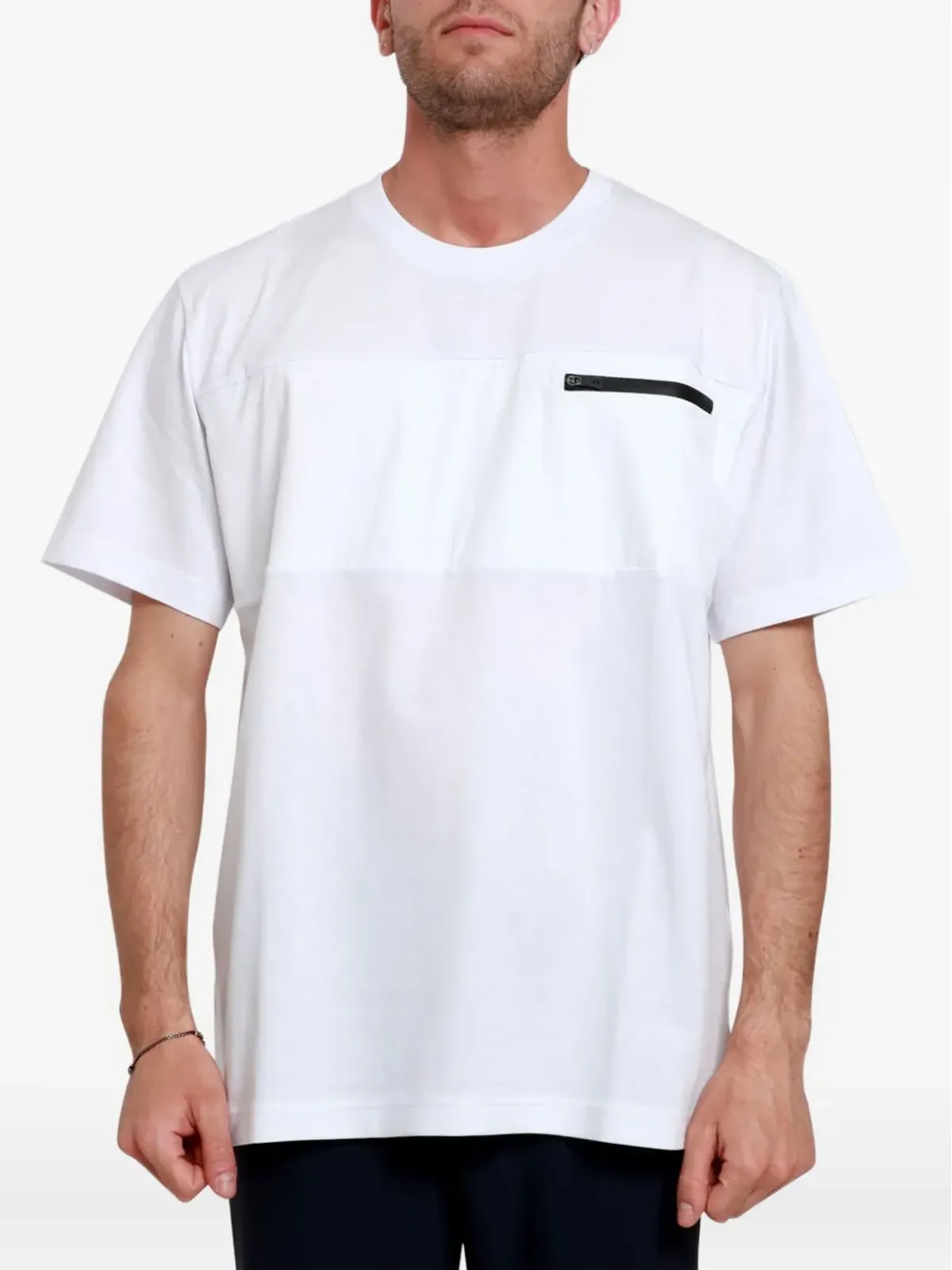 Herno ジップポケット・パネルデザイン Tシャツ - ホワイト - 画像2