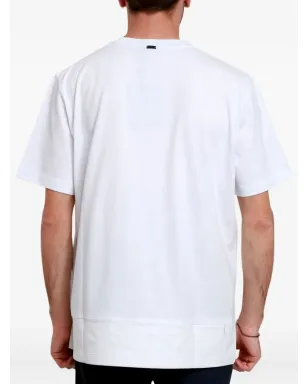 Herno ジップポケット・パネルデザイン Tシャツ - ホワイト - サムネイル3