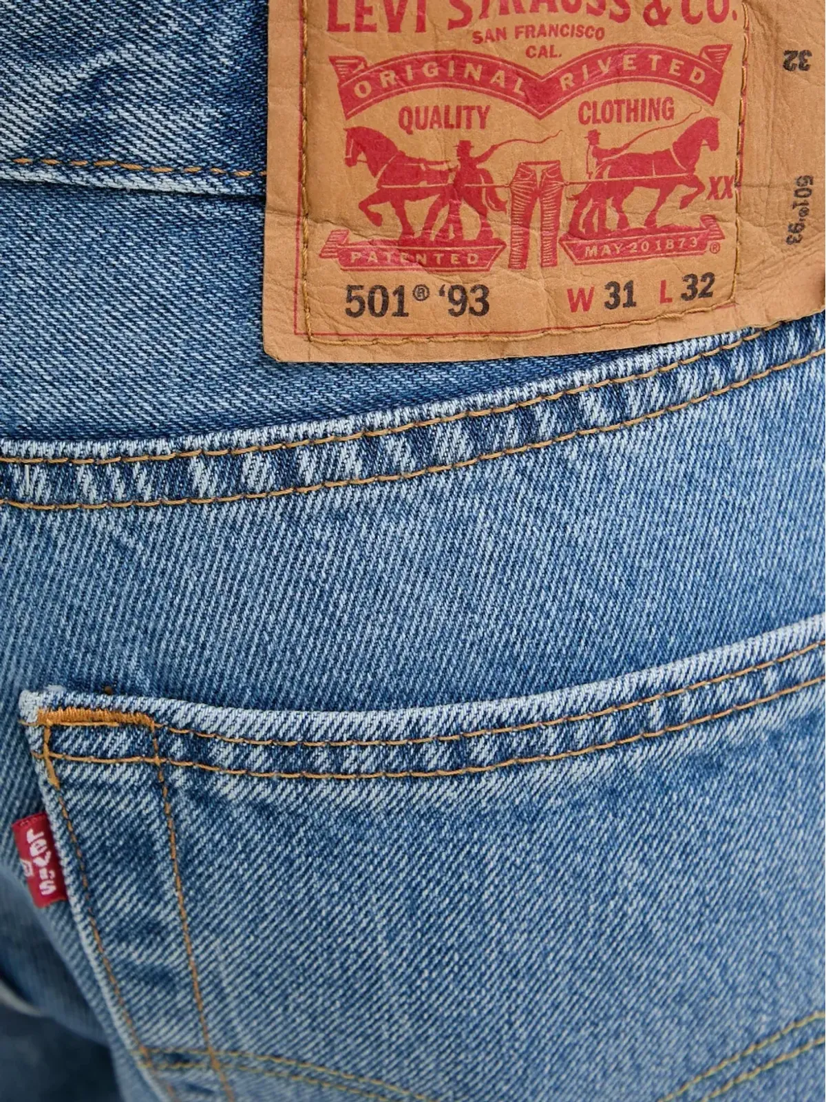 Levi's 501 '93 ボタンジーンズ - ブルー - 画像4