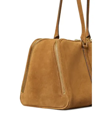 Tory Burch マシュマロスエードショルダーバッグ（ブラウン） - サムネイル4