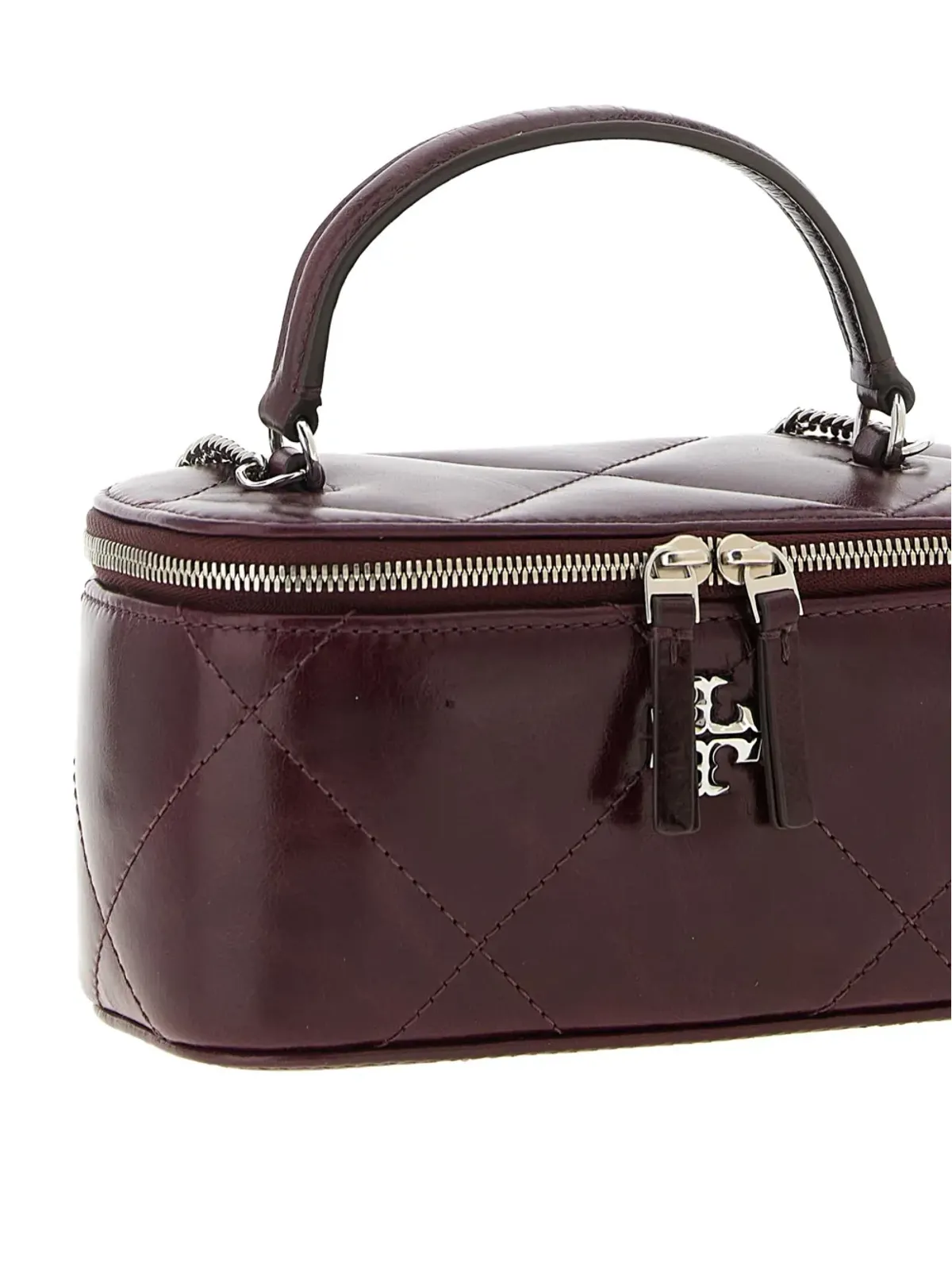 Tory Burch Kira quilted top-handle mini bag - Red - 画像5