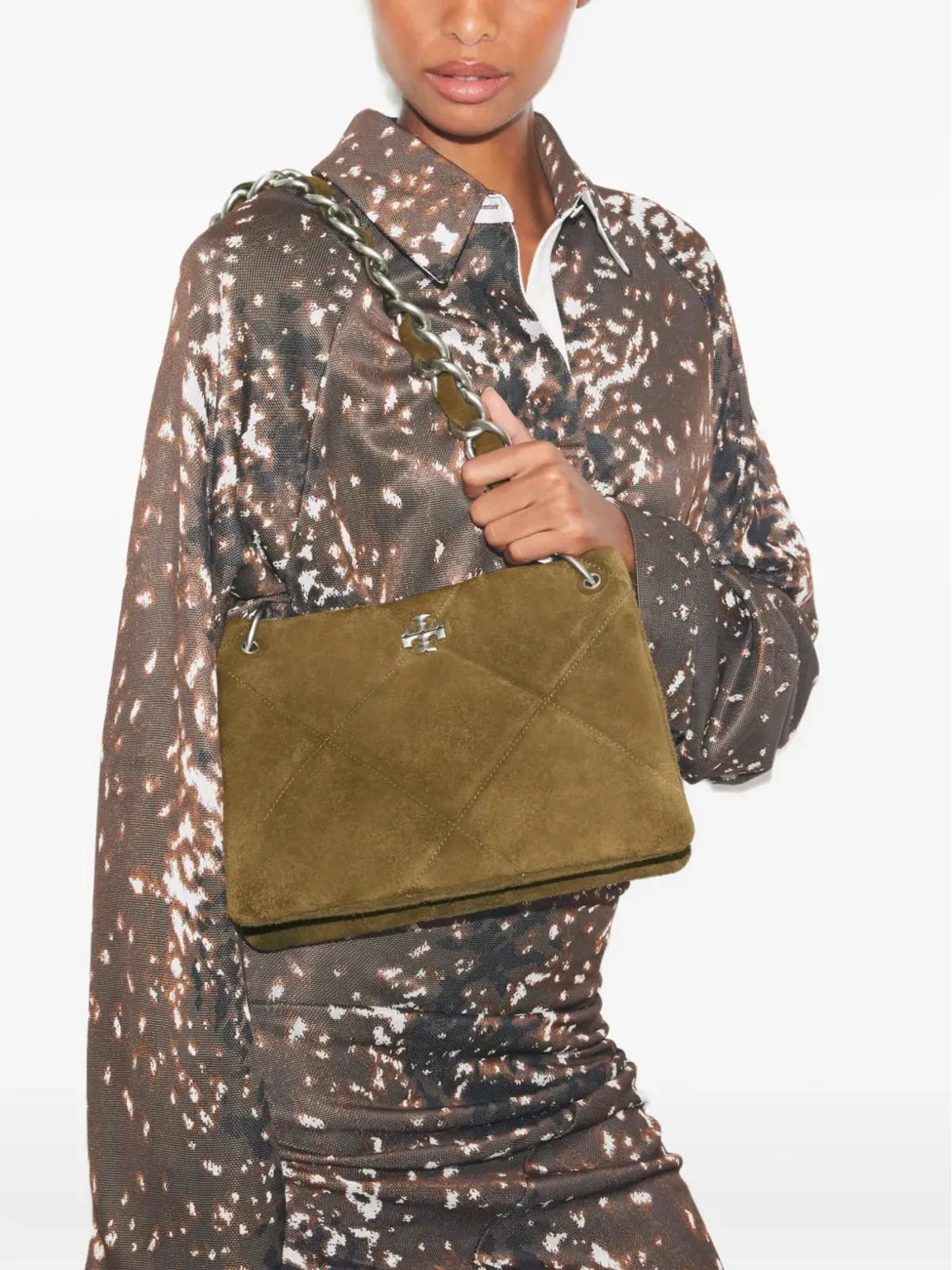 Tory Burch Kira スエード ショルダーバッグ - 画像2