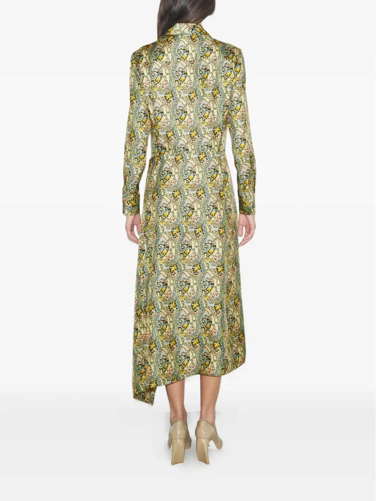 Tory Burch ペイズリープリント ラップドレス - 画像3