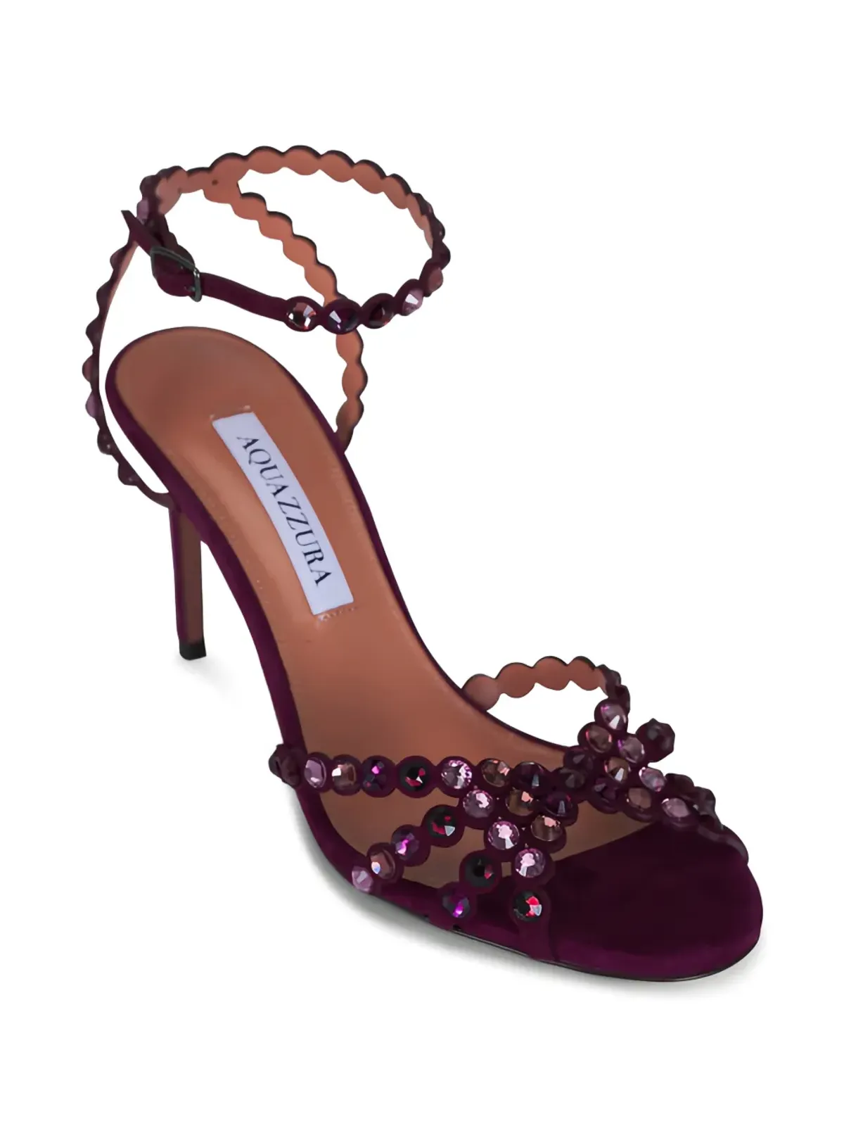 Aquazzura エンベリッシュド スカラップエッジ ヒールサンダル - 画像2