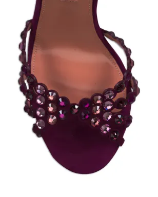 Aquazzura エンベリッシュド スカラップエッジ ヒールサンダル - サムネイル4