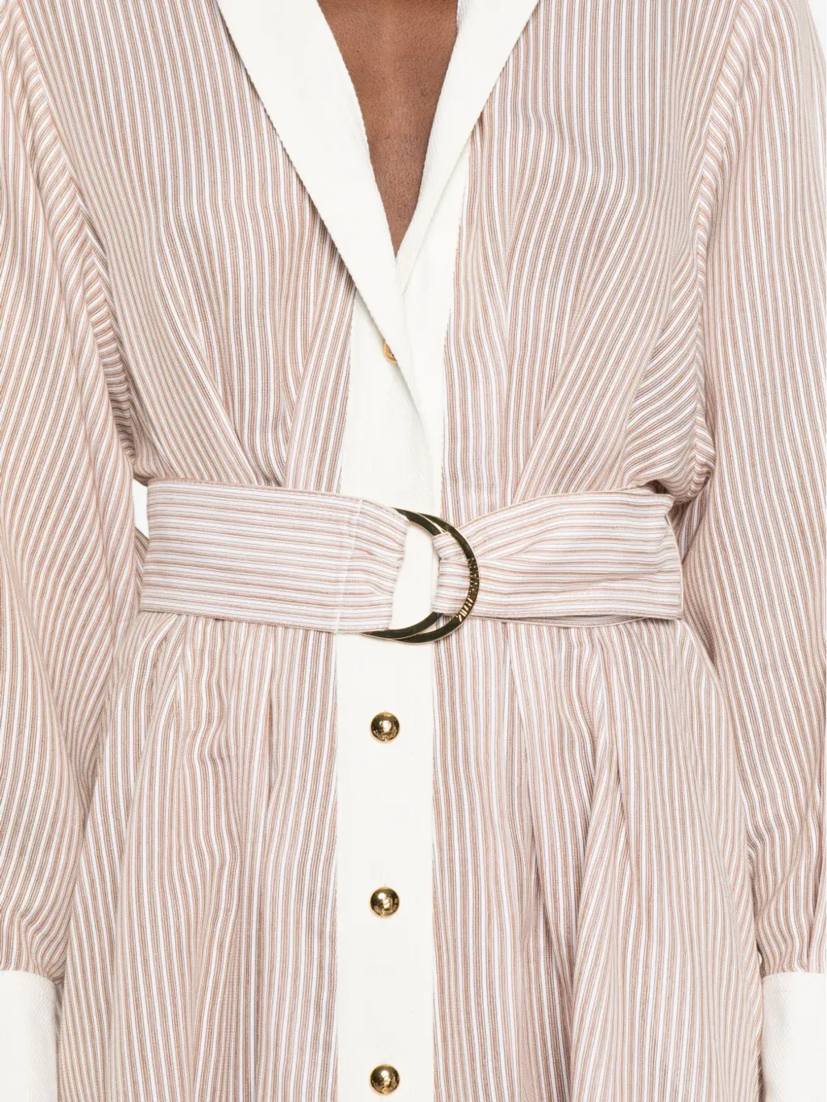 ZIMMERMANN ヒプノティック・タック ベルト付きミニシャツドレス - 画像5