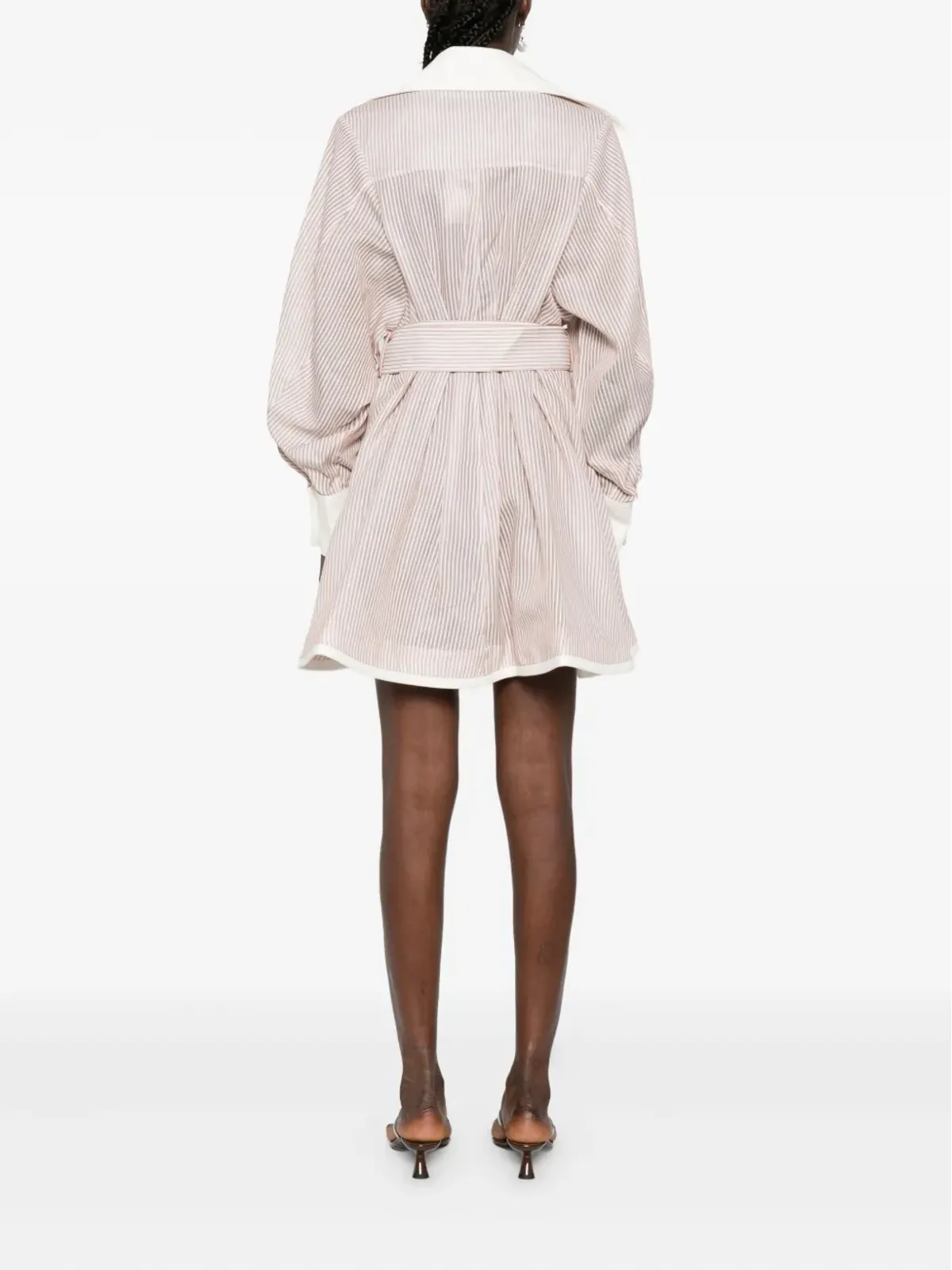 ZIMMERMANN ヒプノティック・タック ベルト付きミニシャツドレス - 画像4