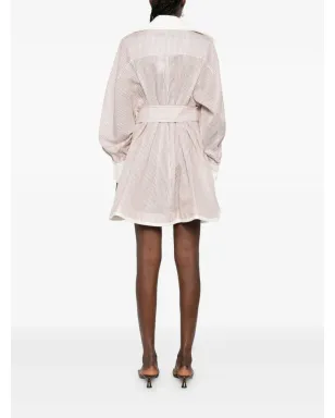 ZIMMERMANN ヒプノティック・タック ベルト付きミニシャツドレス - サムネイル4