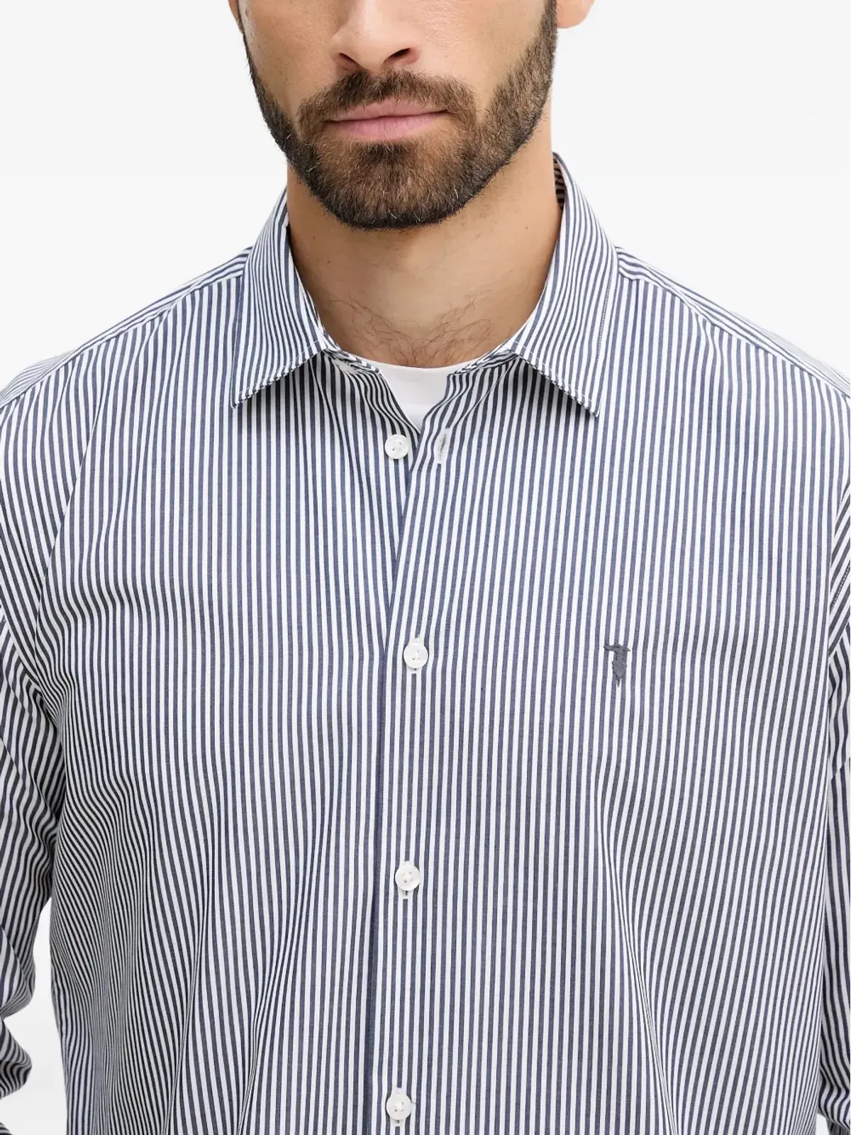 Trussardi ストライプシャツ - グレー - 画像5