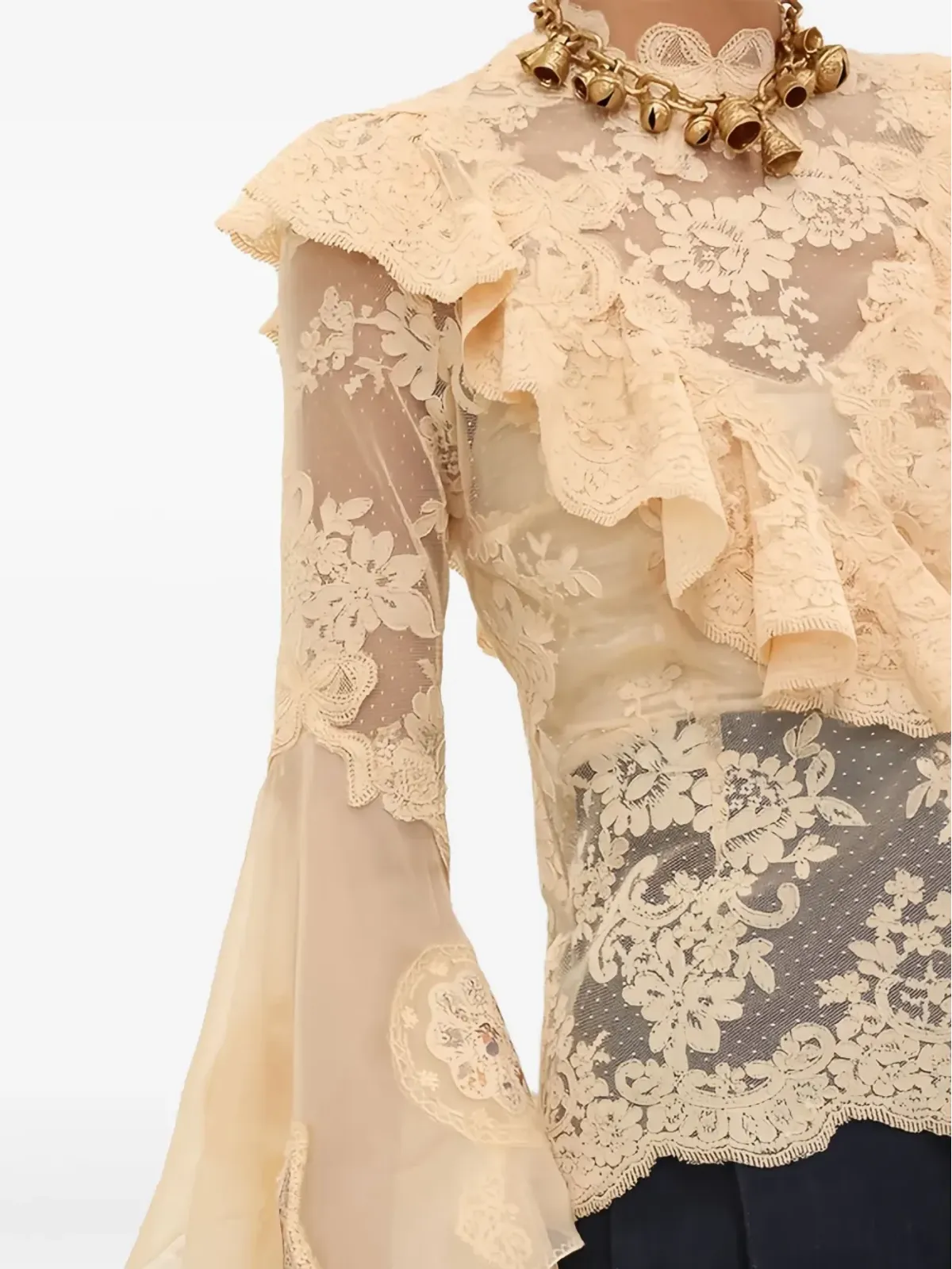 ZIMMERMANN フリルレースシャツ - 画像5