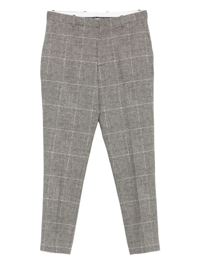 Circolo 1901 Circolo 1901 check-pattern cotton-blend trousers - Blackの商品画像