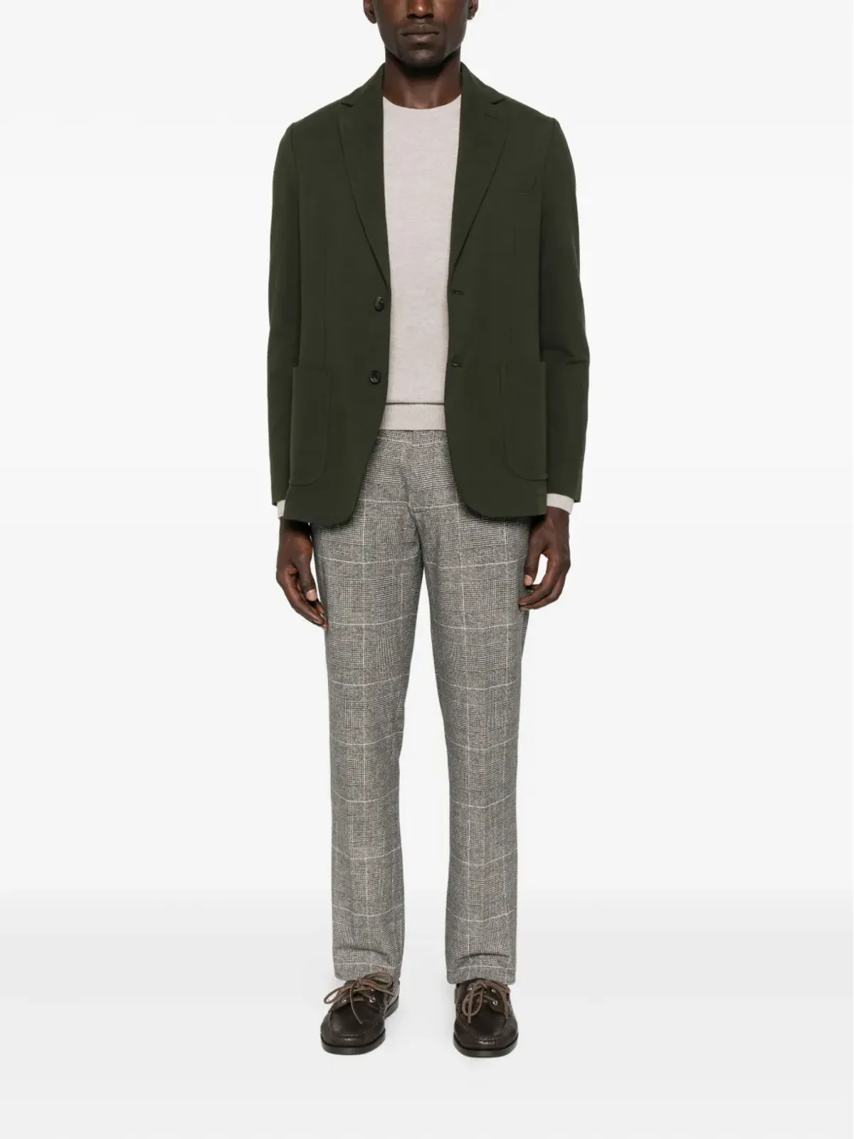 Circolo 1901 check-pattern cotton-blend trousers - Black - 画像2