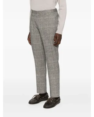 Circolo 1901 check-pattern cotton-blend trousers - Black - サムネイル3